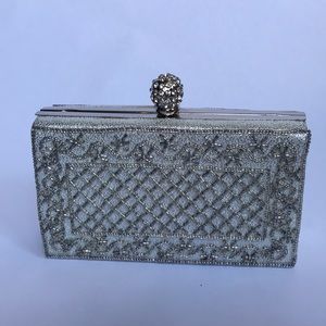 Beautiful silver clutch